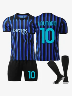 25/26 No.10 Lautaro Thuram 23 Barella Maillot Domicile 3 Pièces Uniforme De Football