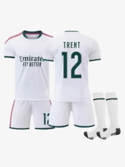 26/27 N° 7 Viní. Jr N° 10 Mbappé N° 5 Bellingham Ensemble 3 pièces Maillot domicile du club de football pour adultes et enfants