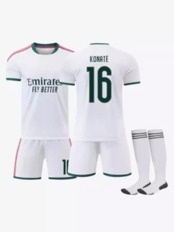 26/27 N° 7 Viní. Jr N° 10 Mbappé N° 5 Bellingham Ensemble 3 pièces Maillot domicile du club de football pour adultes et enfants
