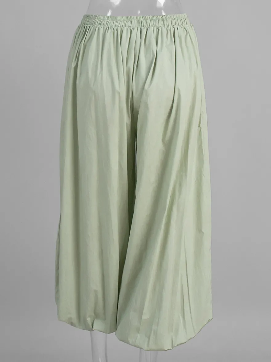 Pantalon ballon à taille élastique pour femme 2026