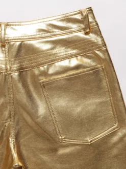 Pantalon Homme Chic Naturel Taille Droite Pantalon Homme Doré