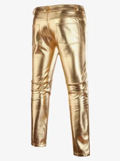 Pantalon Homme Chic Naturel Taille Droite Pantalon Homme Doré