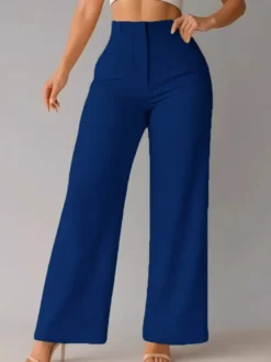 Pantalon kaki taille haute