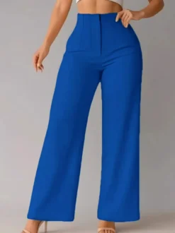Pantalon kaki taille haute