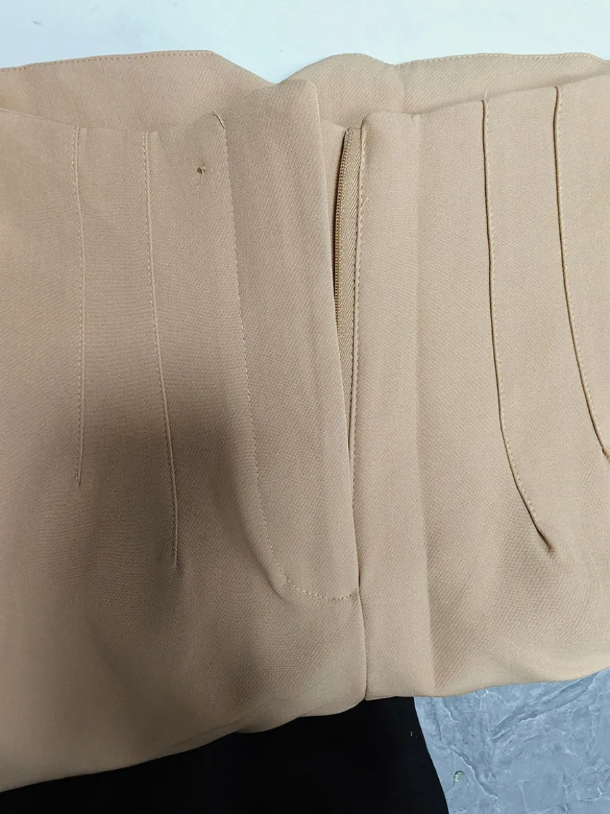 Pantalon kaki taille haute
