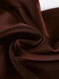 Pantalon marron taille haute