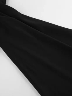 Pantalon noir taille haute