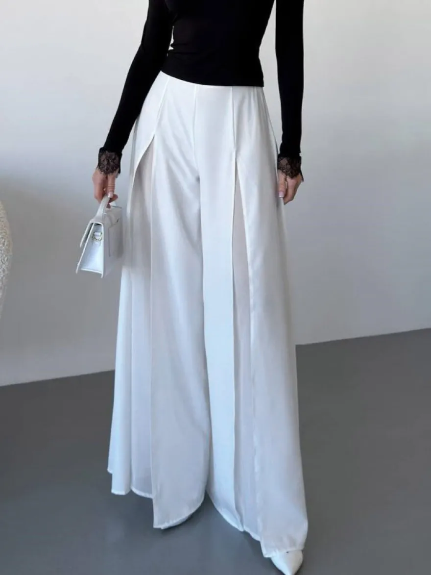 Pantalon noir taille haute