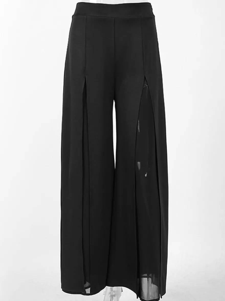 Pantalon noir taille haute