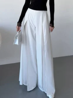 Pantalon noir taille haute