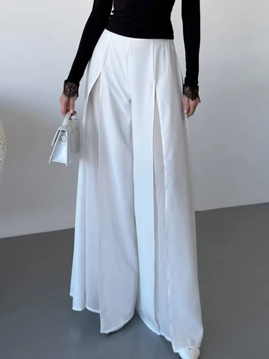 Pantalon noir taille haute