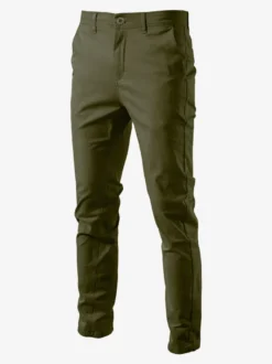Pantalon pour homme décontracté taille naturelle pantalon droit pour homme avec poches
