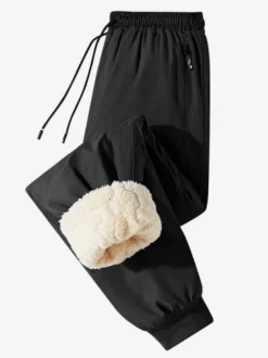 Pantalon Pour Homme Droit Taille Élastique Chic Décontracté