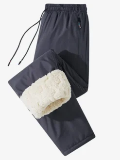 Pantalon Pour Homme Droit Taille Élastique Chic Décontracté