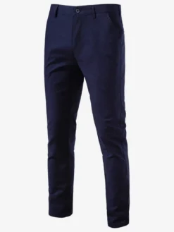 Pantalon pour homme Pantalon léger et chic à taille naturelle avec poches