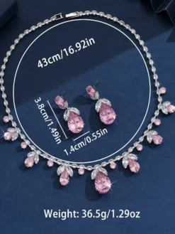 Parure de bijoux de mariée en métal et perles d'imitation attrayantes