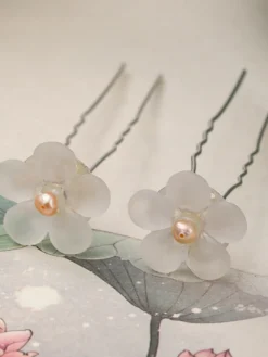 épingle à cheveux de mariage Accessoires de cheveux de perle en métal