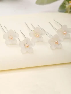 épingle à cheveux de mariage Accessoires de cheveux de perle en métal