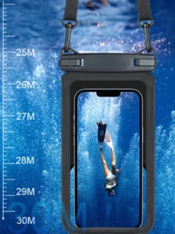 Pochette étanche à double compartiment pour téléphone (IPX8 profondeur 30 m)