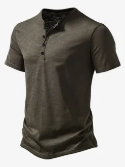 Polo En Coton Pour Hommes T-Shirt À Manches Courtes Décontracté