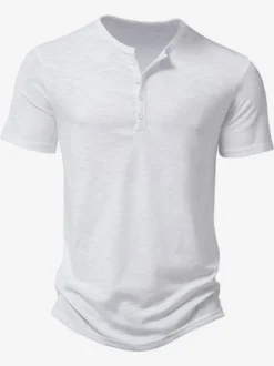 Polo En Coton Pour Hommes T-Shirt À Manches Courtes Décontracté
