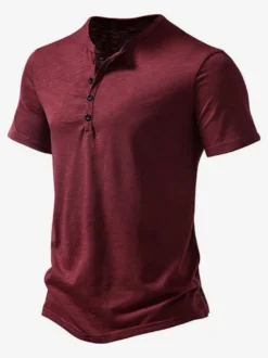 Polo En Coton Pour Hommes T-Shirt À Manches Courtes Décontracté