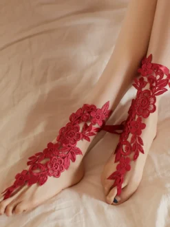 Pour Femme Dentelle Rouge Dentelle