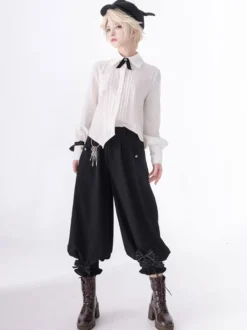 【Pré-vente】 Chemise Lolita chemisier à manches longues gothique Lolita