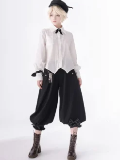【Pré-vente】 Chemise Lolita chemisier à manches longues gothique Lolita