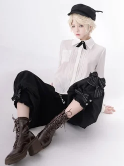 【Pré-vente】 Chemise Lolita chemisier à manches longues gothique Lolita