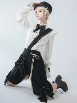 【Pré-vente】 Gothique Lolita Ouji Bas Short Gothique Chic