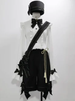 【Pré-vente】 Gothique Lolita Ouji Bas Short Gothique Chic
