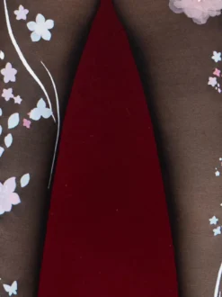Pré Vente Mignonne Lolita Chaussettes Fleurs Noires Accessoire Polyester Dentelle