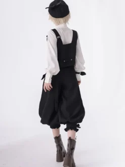 【Pré-vente】 Pantalon Bouffant Gothique Lolita Noir Chic