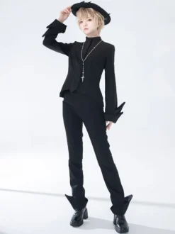 【Pré-vente】 Pantalon droit gothique Lolita Ouji Fashion