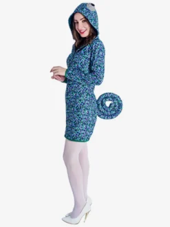 Pyjama Kigurumi court caméléon pour femme combinaison pour Halloween costumes d'animaux pour adultes