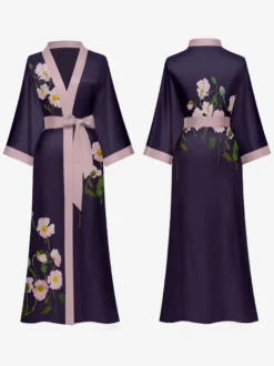 Pyjamas vêtements de nuit peignoirs noirs à lacets imprimés lingerie d'intérieur nuisettes nuisettes