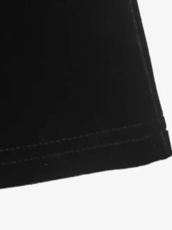 Robe courte en velours noir pour femme col V bordure en dentelle manches longues coupe cintrée idéale pour les soirées en boîte de nuit.