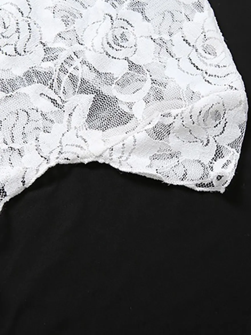 Robe courte moulante sans manches en dentelle florale ajourée pour femme idéale pour les soirées en boîte de nuit