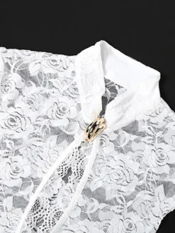 Robe courte moulante sans manches en dentelle florale ajourée pour femme idéale pour les soirées en boîte de nuit