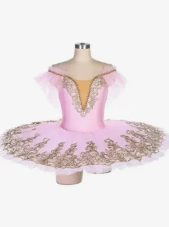 Robe de Ballet Blanche Femme Adulte Ballerine Volants Dentelle Polyester Robe Ensemble Performance Wear