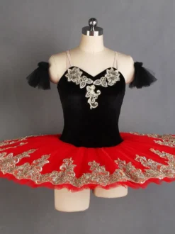 Robe de Ballet Blanche Femme Adulte Ballerine Volants Dentelle Polyester Robe Ensemble Performance Wear