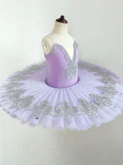 Robe de Ballet bleu ciel clair femme adulte ballerine volants dentelle Polyester robe vêtements de danse