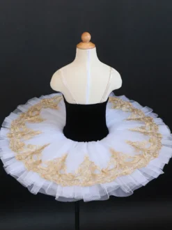 Robe de Ballet fille enfant ballerine strass dentelle Polyester robe ensemble de danse