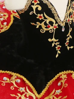 Robe de Ballet fille enfant ballerine strass dentelle Polyester robe ensemble de danse