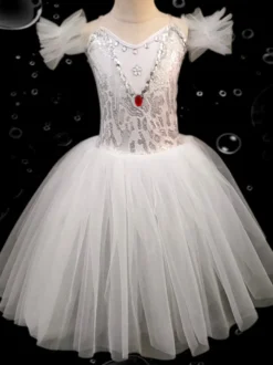 Robe de ballet pour enfants tutu de ballerine de différentes couleurs pour la performance robe de danse du cygne