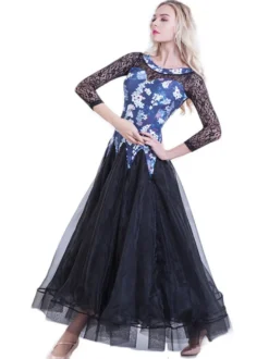 Robe de bal Performance avec dentelle en organza pour adultes Déguisements Halloween