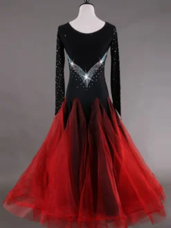 Robe de bal Performance color-block en organza pour adultes Déguisements Halloween