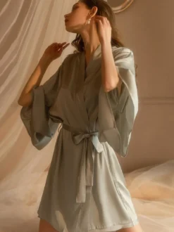 Robe de chambre Birdal Lingerie pyjama vêtements de nuit lingerie noire vêtements d'intérieur