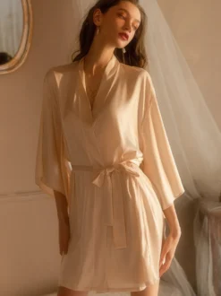 Robe de chambre Birdal Lingerie pyjama vêtements de nuit lingerie noire vêtements d'intérieur